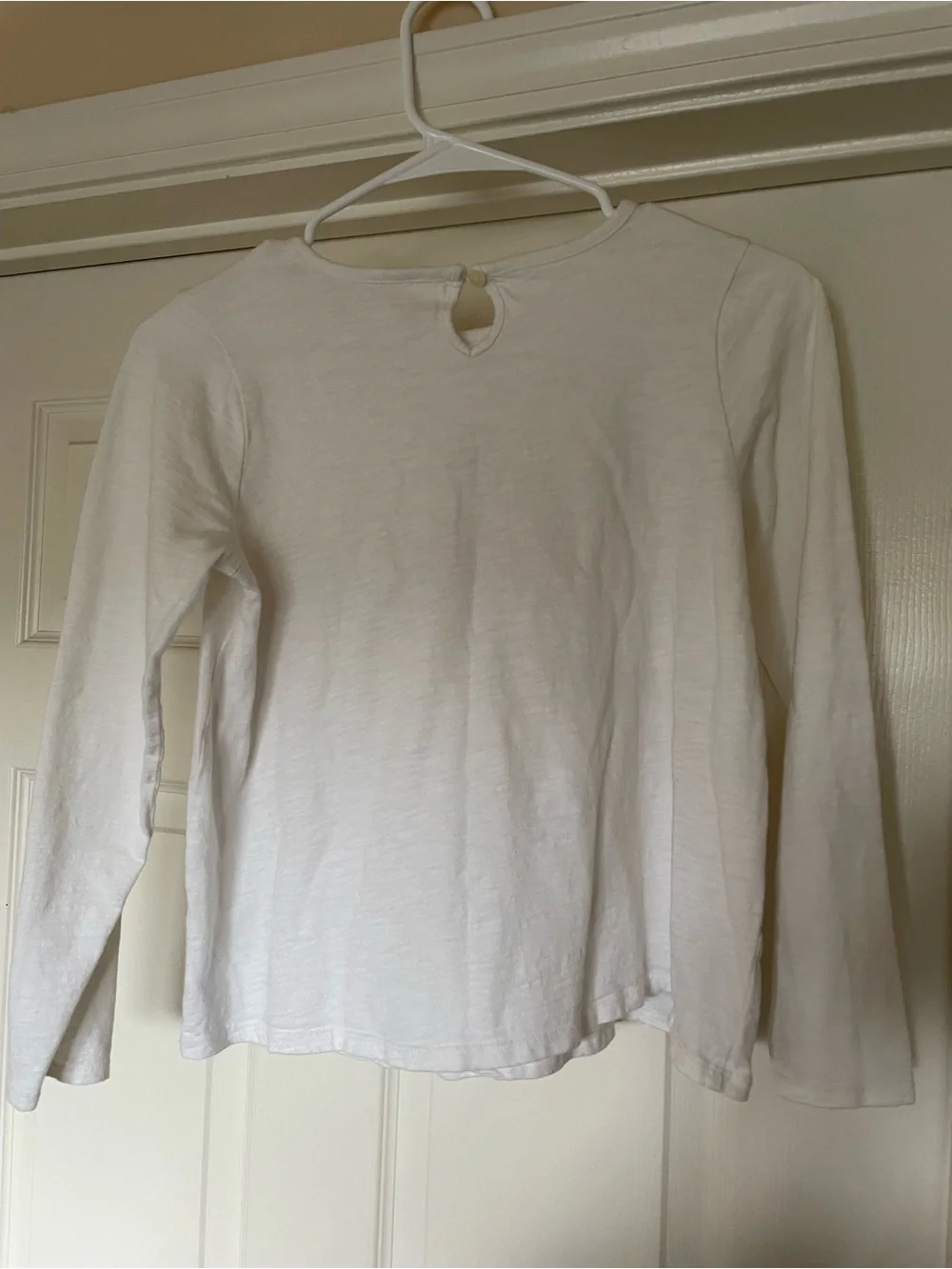 Girls' White Long-Sleeve Top with Pink Ballerina Oshkosh Back to School